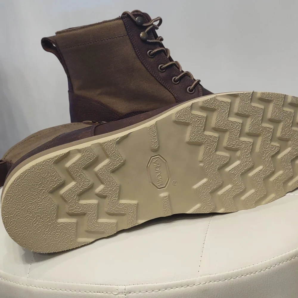 Flag LTD Men's Vibrant Sole leather lace up hiking boots waterproof 13 Shoes NEW - Picture 8 of 8
